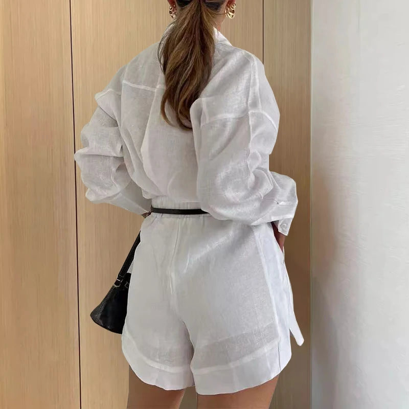 Conjunto 2 Piezas Estilo Blazer con Short – Look Elegante “Office Chic” Moderno ✨💼