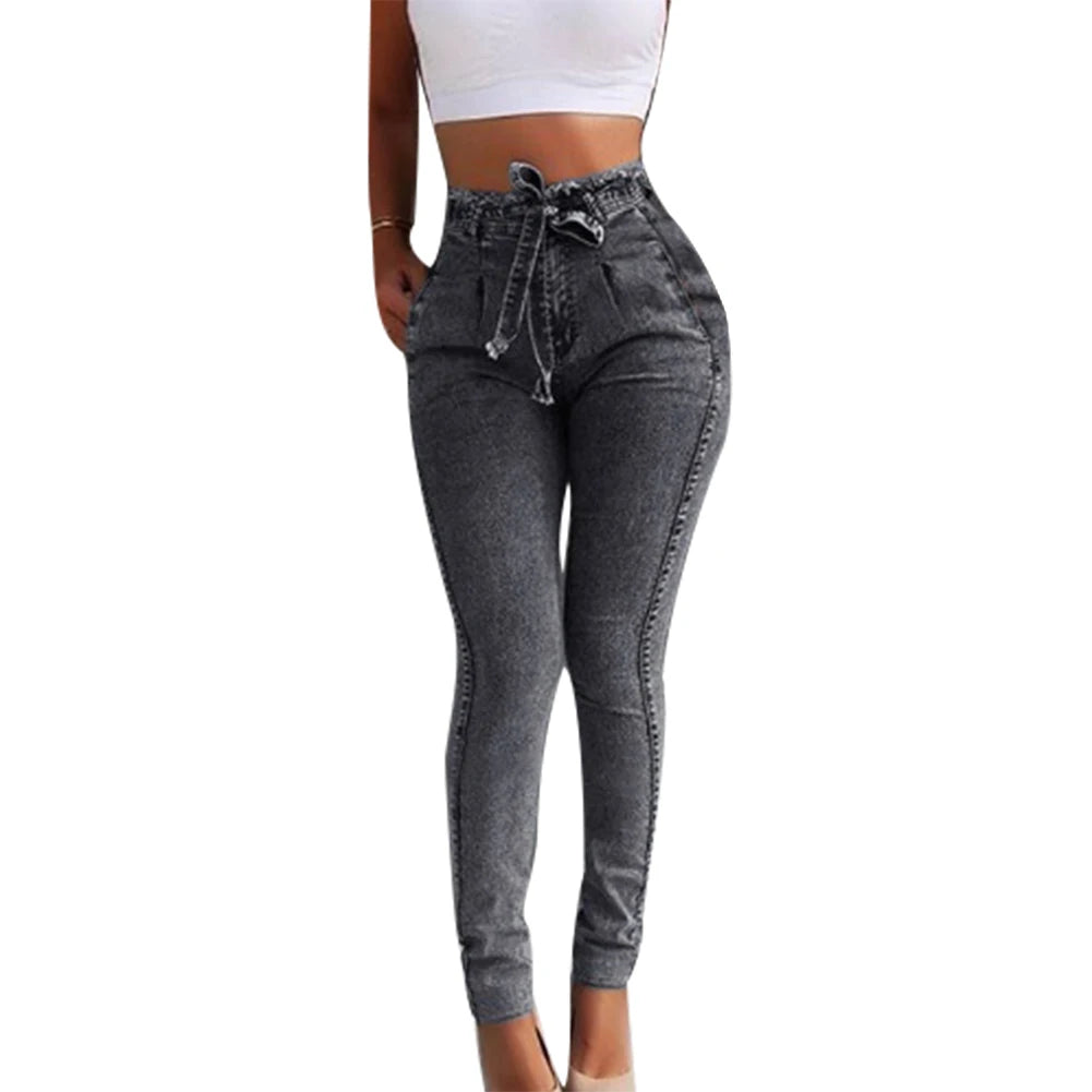 Pantalón Lápiz de Cintura Alta para Mujer – Estilo Fiesta Elegante