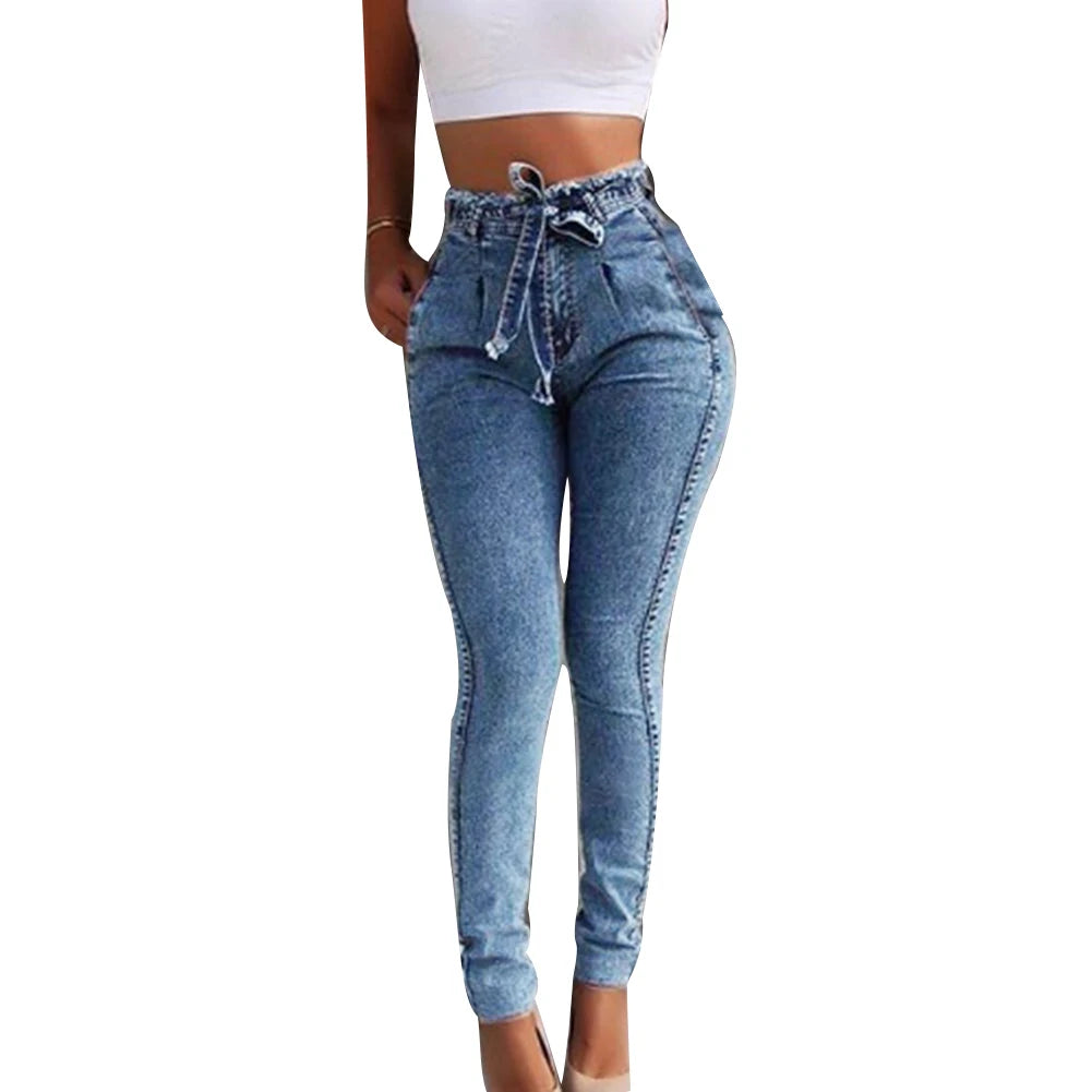 Pantalón Lápiz de Cintura Alta para Mujer – Estilo Fiesta Elegante