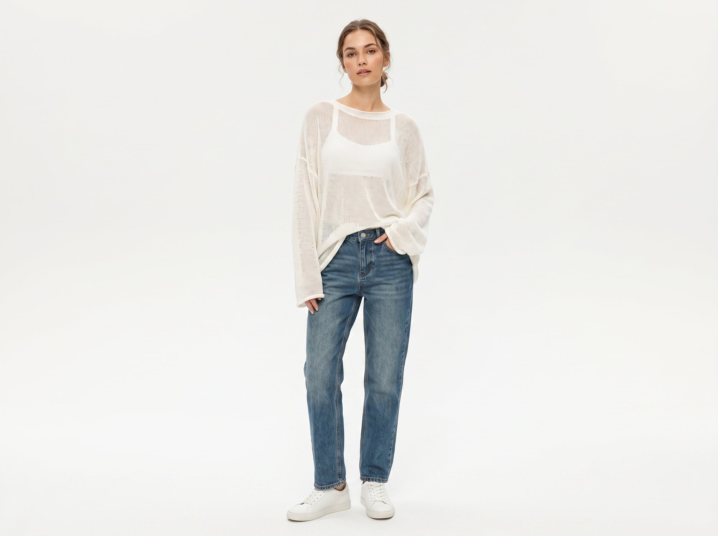 Top Sheer Transparente