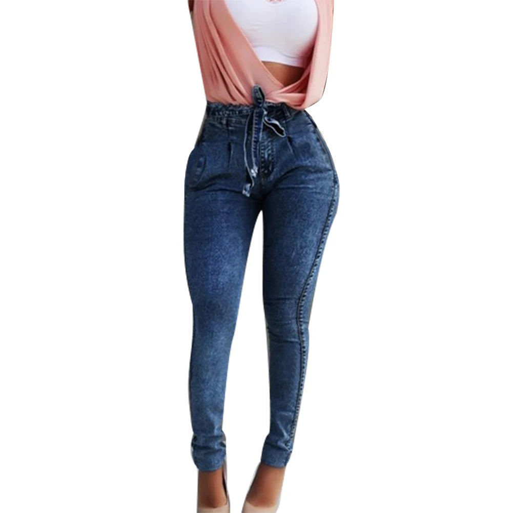 Pantalón Lápiz de Cintura Alta para Mujer – Estilo Fiesta Elegante