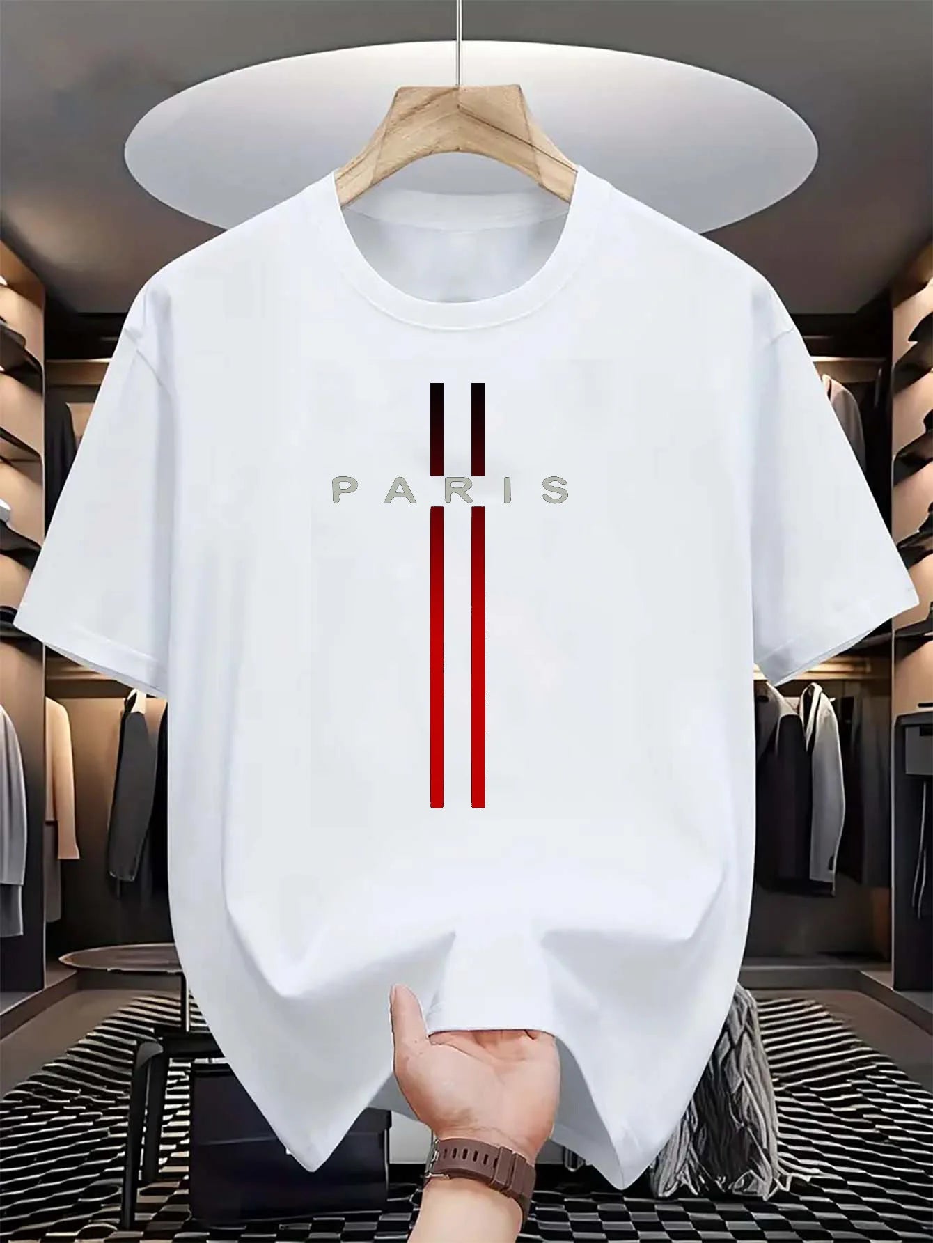 Camisa hombre cuadros manga corta casual verano ligera transpirable elegante informal