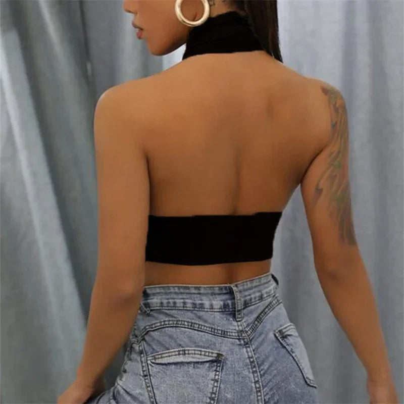 Top corto vintage de pana para mujer – camiseta sin mangas elegante y cómoda para verano