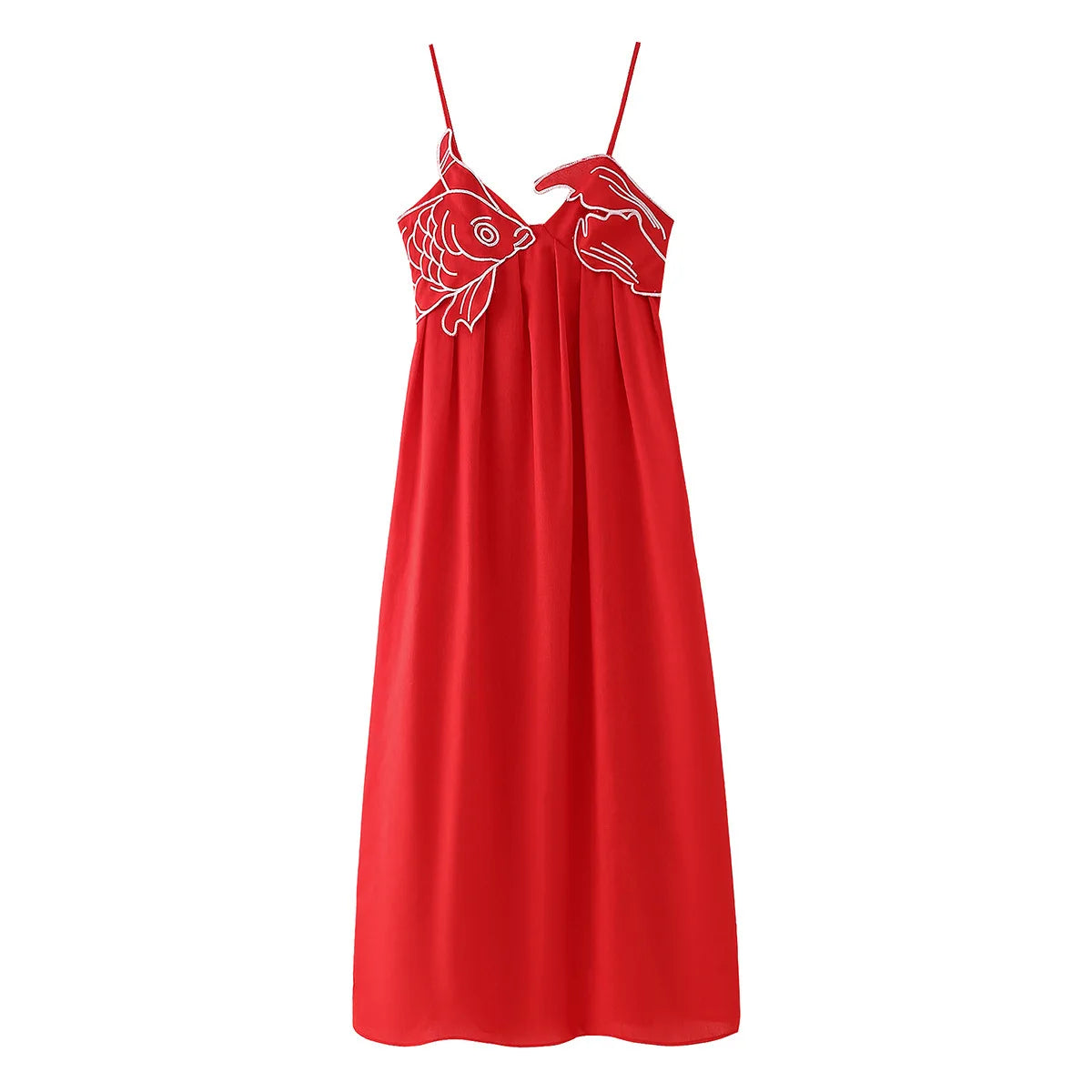 Vestido Largo Bordado Estilo Francés – Elegante, Fresco y Favorecedor de Verano ✨🌿