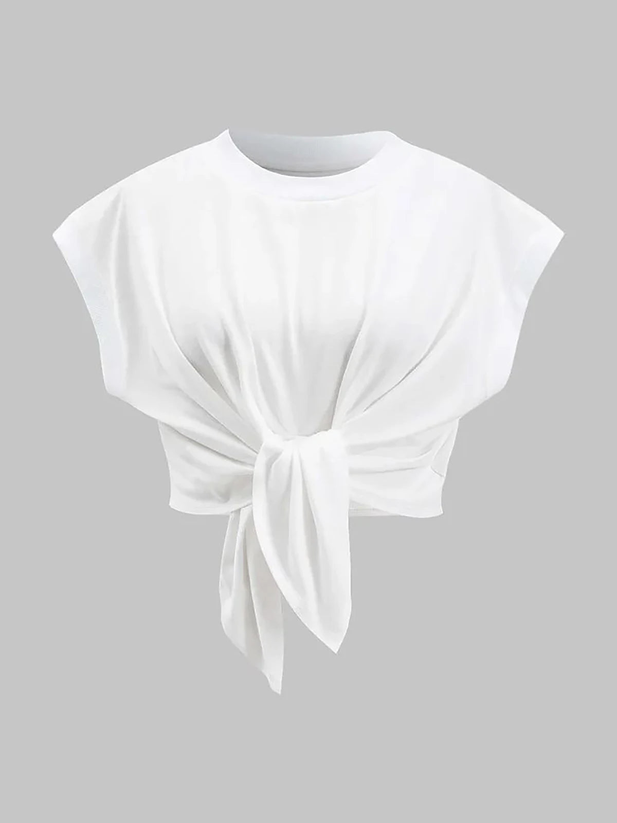 🌸 Camiseta Cakrisyal para Mujer con Lazo – Elegancia Casual para Primavera y Verano