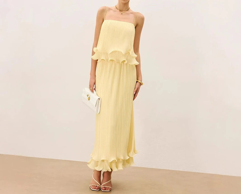 Conjunto 2 Piezas Verano A-Line con Top Cuadrado – Estilo Minimalista y Elegante ✨
