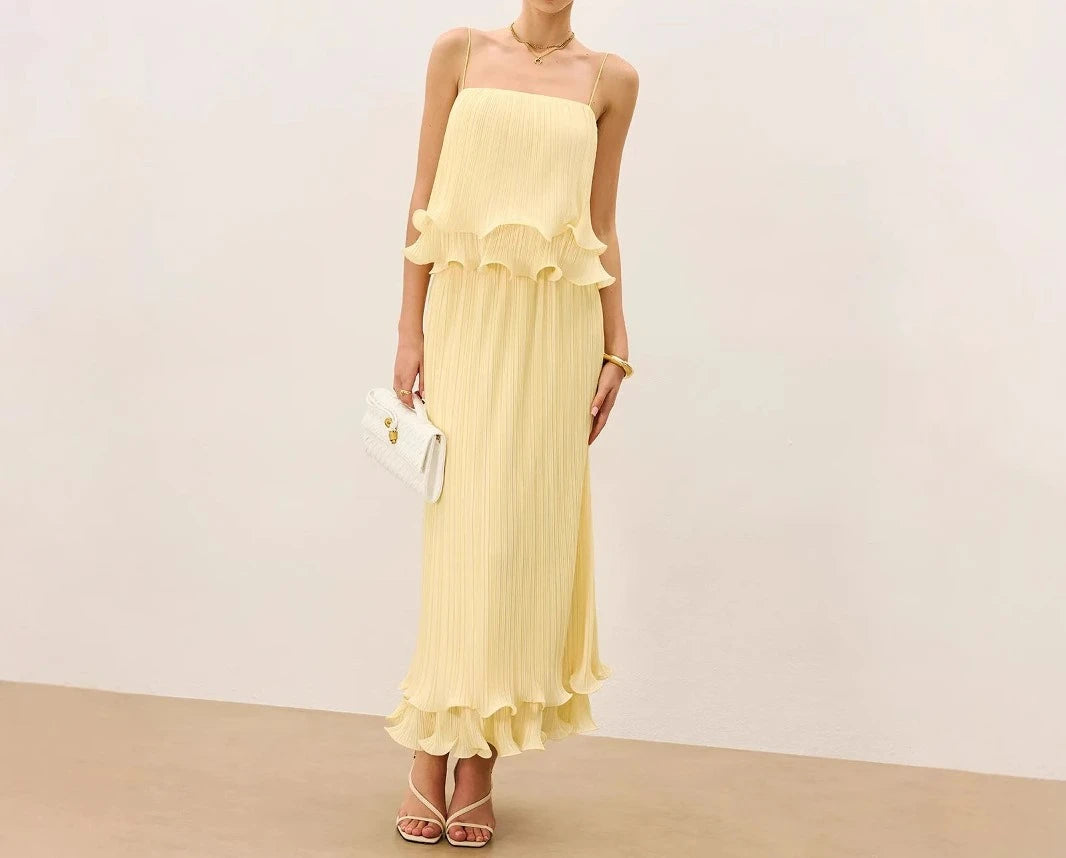 Conjunto 2 Piezas Verano A-Line con Top Cuadrado – Estilo Minimalista y Elegante ✨