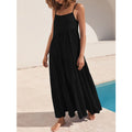 Vestido Largo de Lino con Corte A-Line