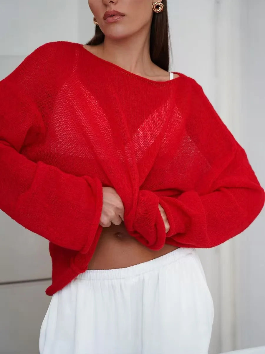 Top Sheer Transparente – Elegancia Sexy y Ligera para Verano ✨🔥