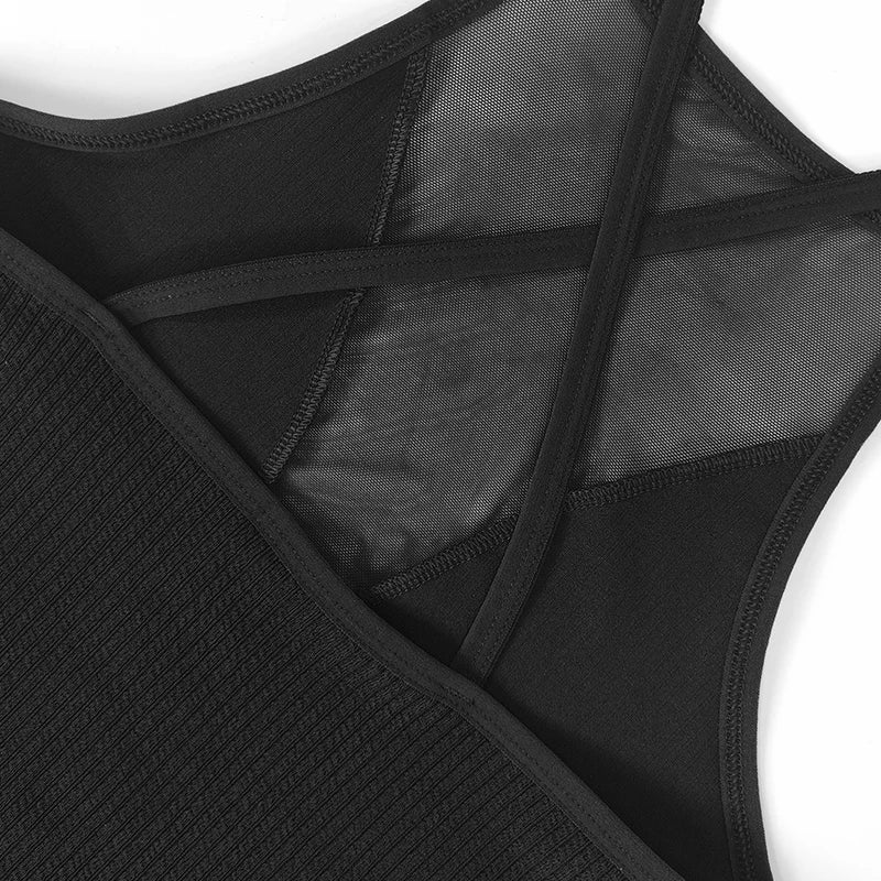 Camisola sin mangas para mujer de encaje – top básico elástico y cómodo para uso diario
