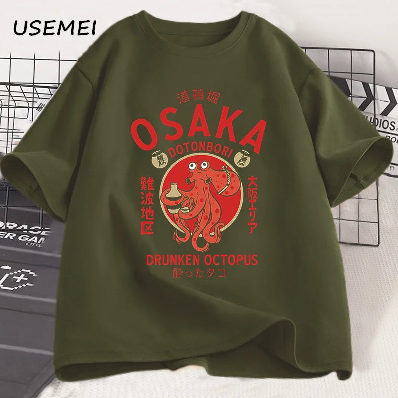 Camiseta de Algodón para Hombre con Estampado Animal – Estilo Casual y Transpirable Todo el Año