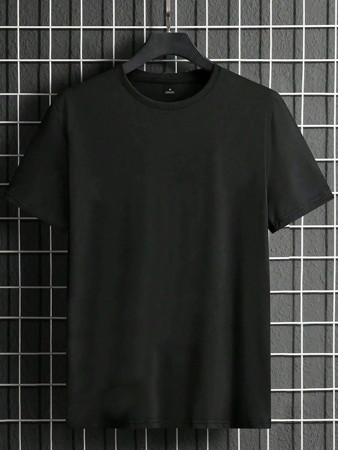 Camiseta de hombre manga corta transpirable elástica estampada verano estilo casual