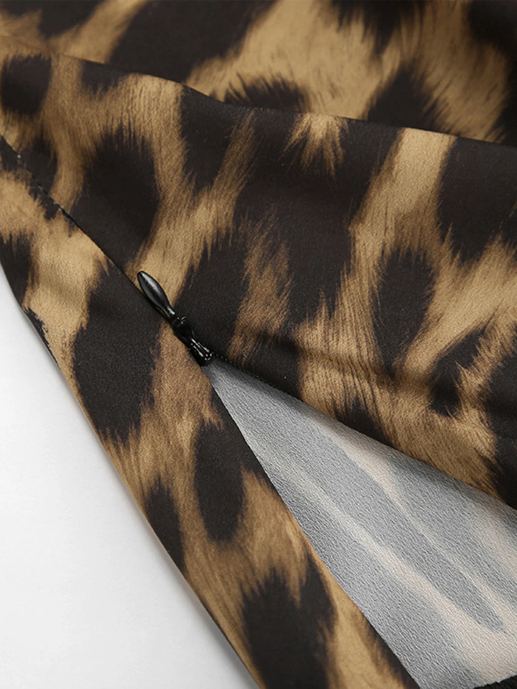 Falda larga Leopardo con Cremallera – Estilo Sexy y Elegante para Playa y Fiesta ✨🔥