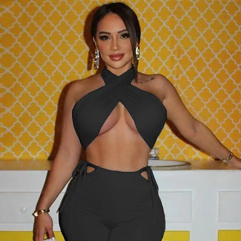 Top Y2K con espalda descubierta para mujer – camiseta sin mangas sexy y tendencia verano