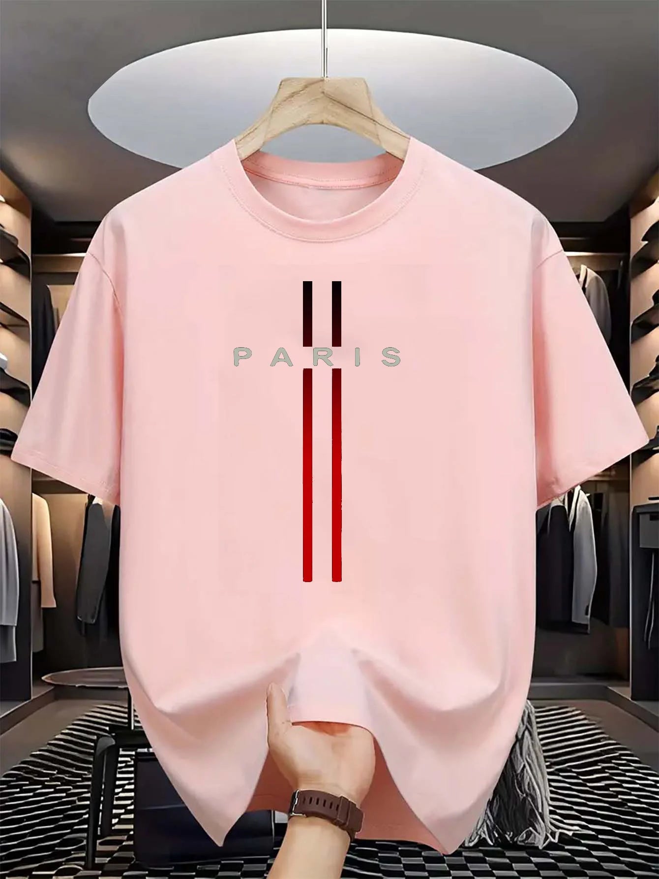 Camisa hombre cuadros manga corta casual verano ligera transpirable elegante informal