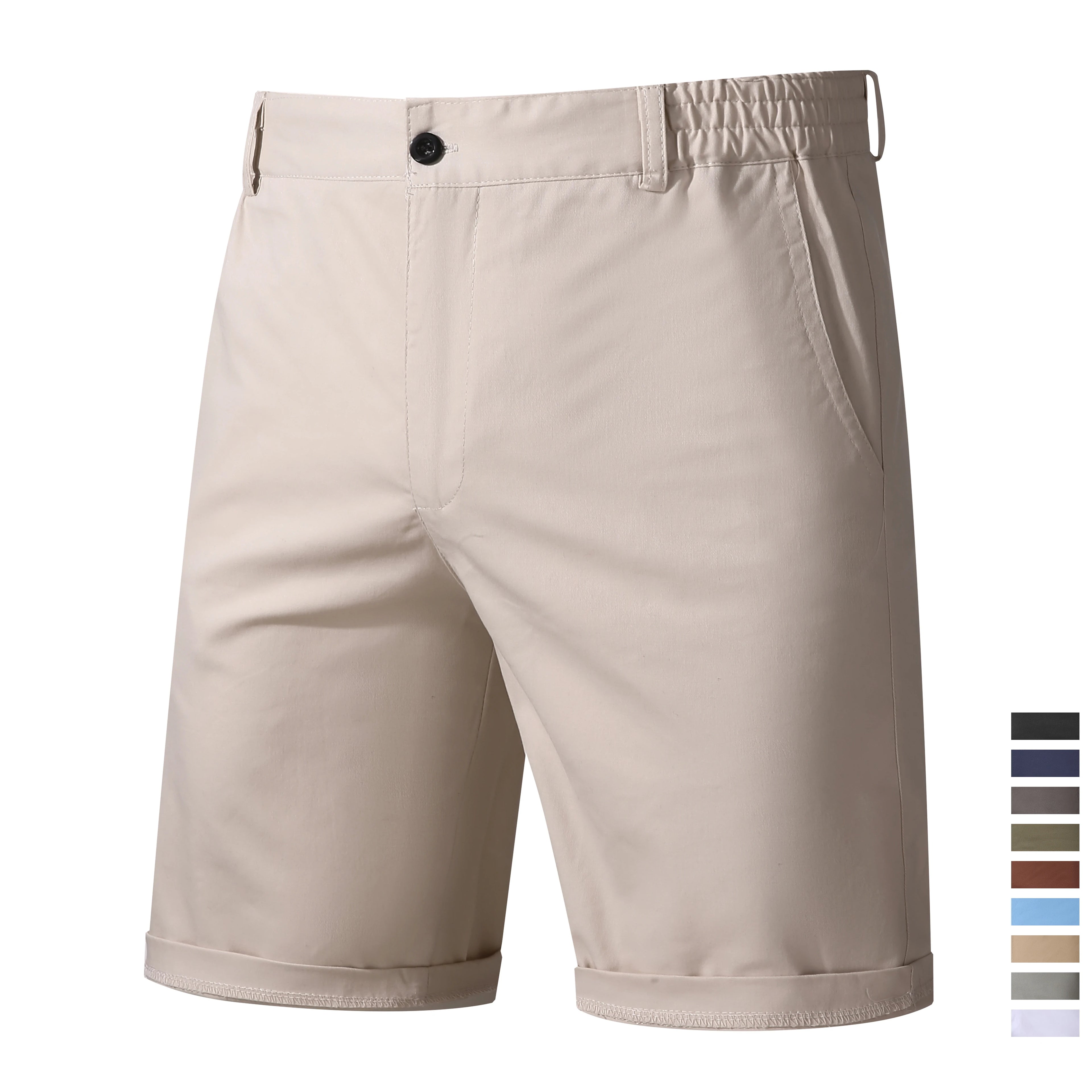 Pantalones cortos de hombre 100% algodón – Verano, cómodos, estilo casual y uso diario
