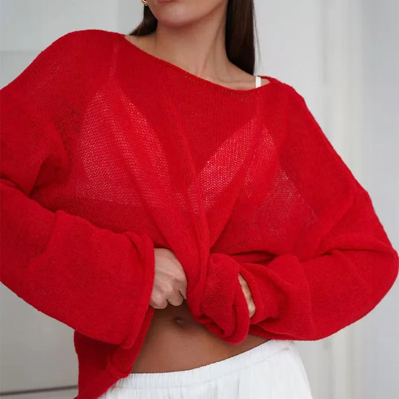Top Sheer Transparente – Elegancia Sexy y Ligera para Verano ✨🔥