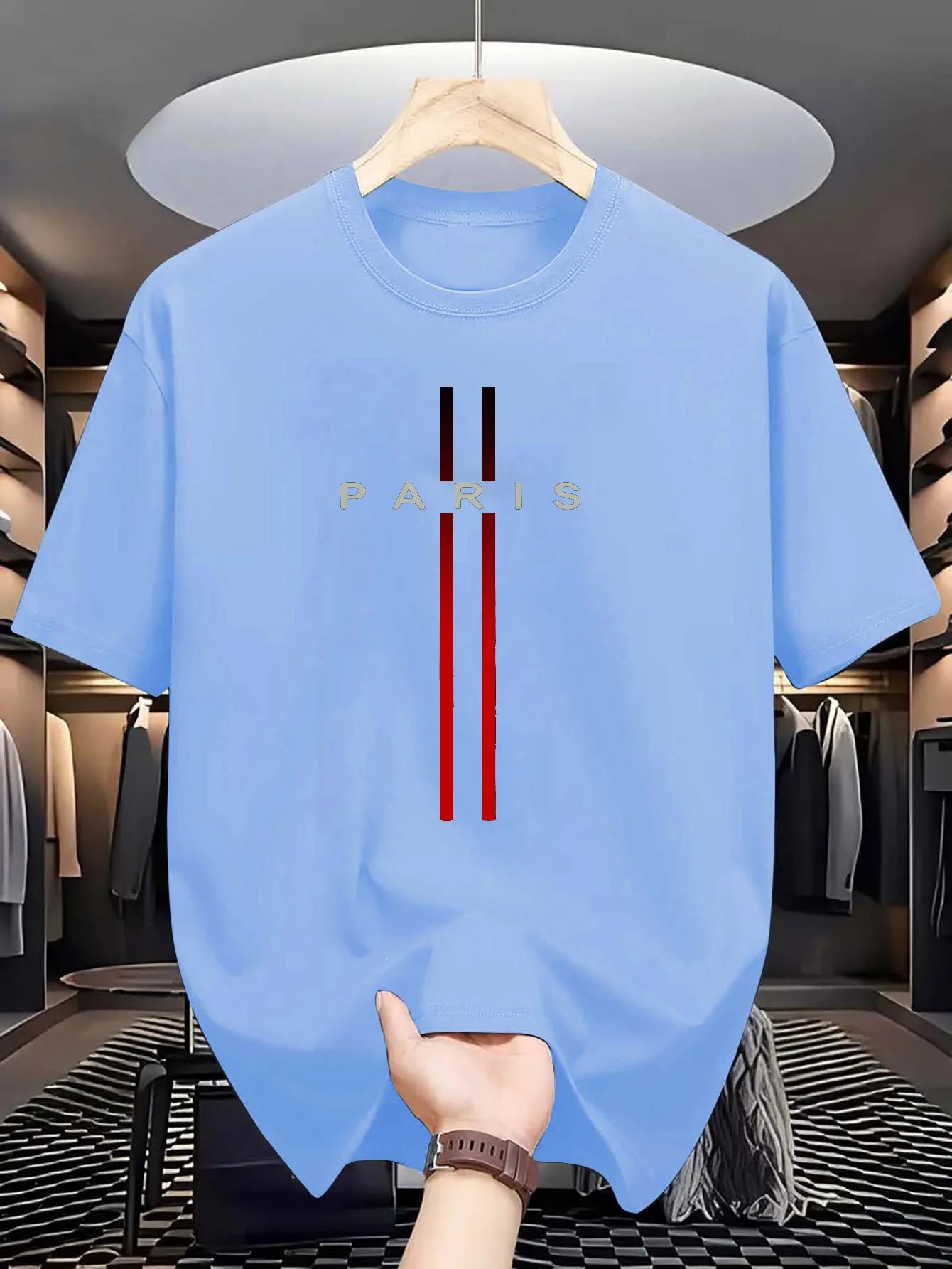 Camisa hombre cuadros manga corta casual verano ligera transpirable elegante informal