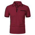 Polo de hombre manga corta elegante casual antiarrugas con botones – verano estilo diario