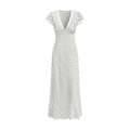 Vestido Midi de Lunares con Encaje – Estilo Fresco y Elegante que Favorece la Figura ✨🌿