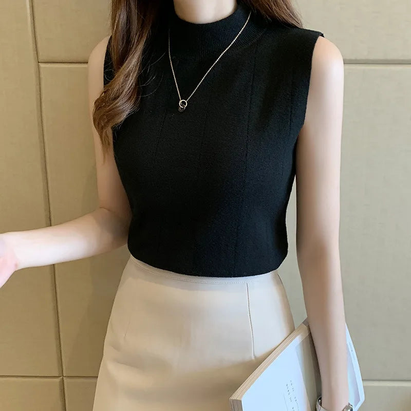 Camiseta sin Mangas de Algodón para Mujer – Estilo Moderno y Versátil