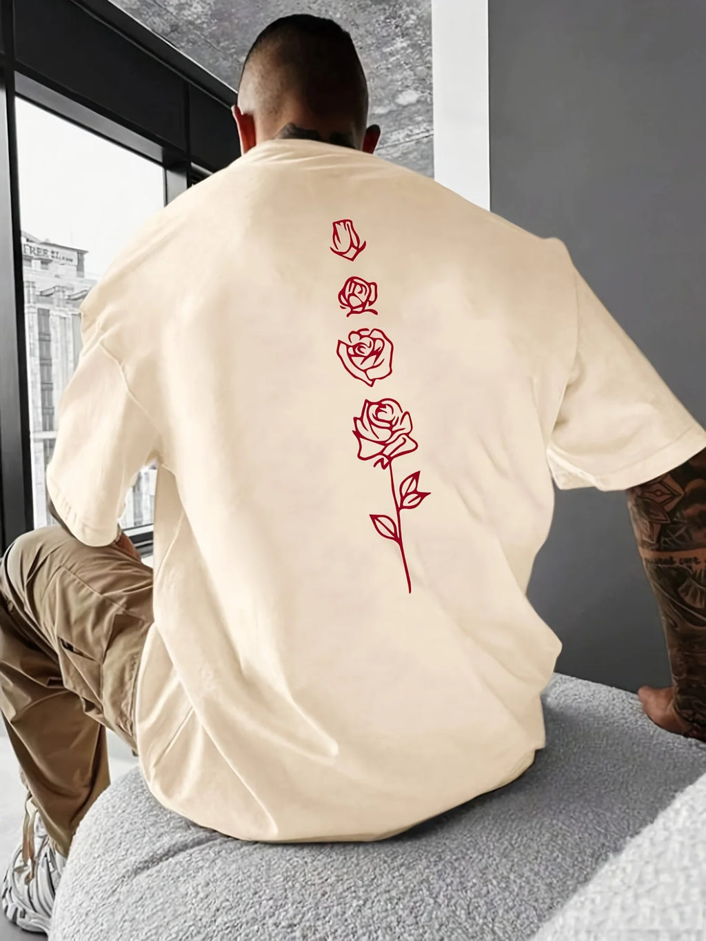 Camiseta de hombre algodón transpirable manga corta – estilo casual para primavera y verano