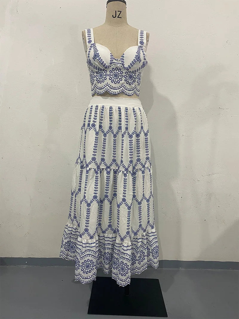 Conjunto Floral Strapless Cutout – Look Verano Sexy & Streetwear