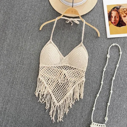 Top bohemio corto para niña – camiseta ligera y cómoda para primavera y verano