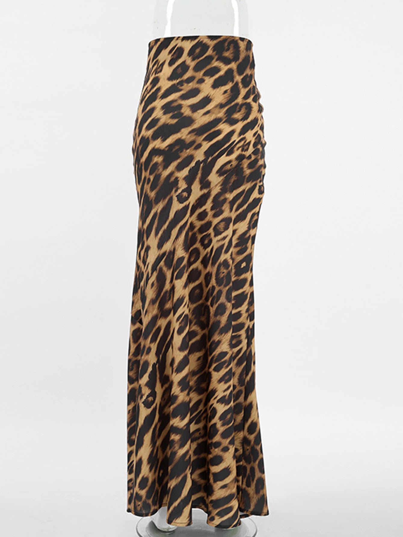 Falda larga Leopardo con Cremallera – Estilo Sexy y Elegante para Playa y Fiesta ✨🔥