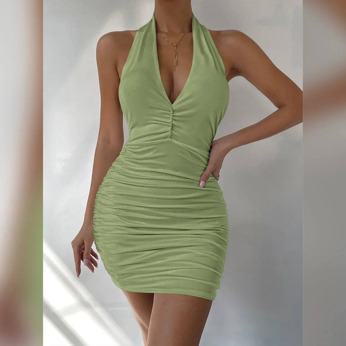 Vestido Elisa con escote en V