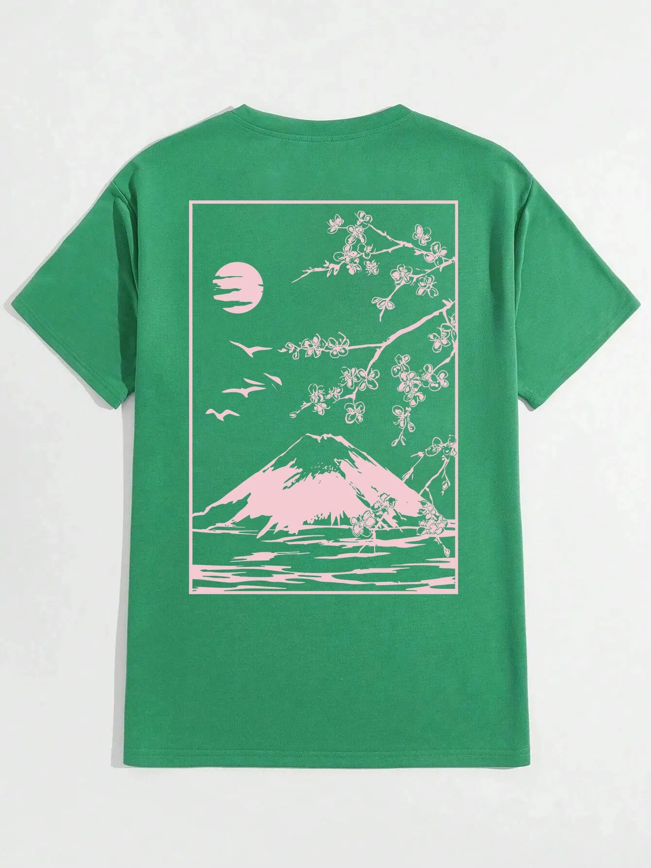 Camiseta de hombre manga corta transpirable elástica estampada verano estilo casual