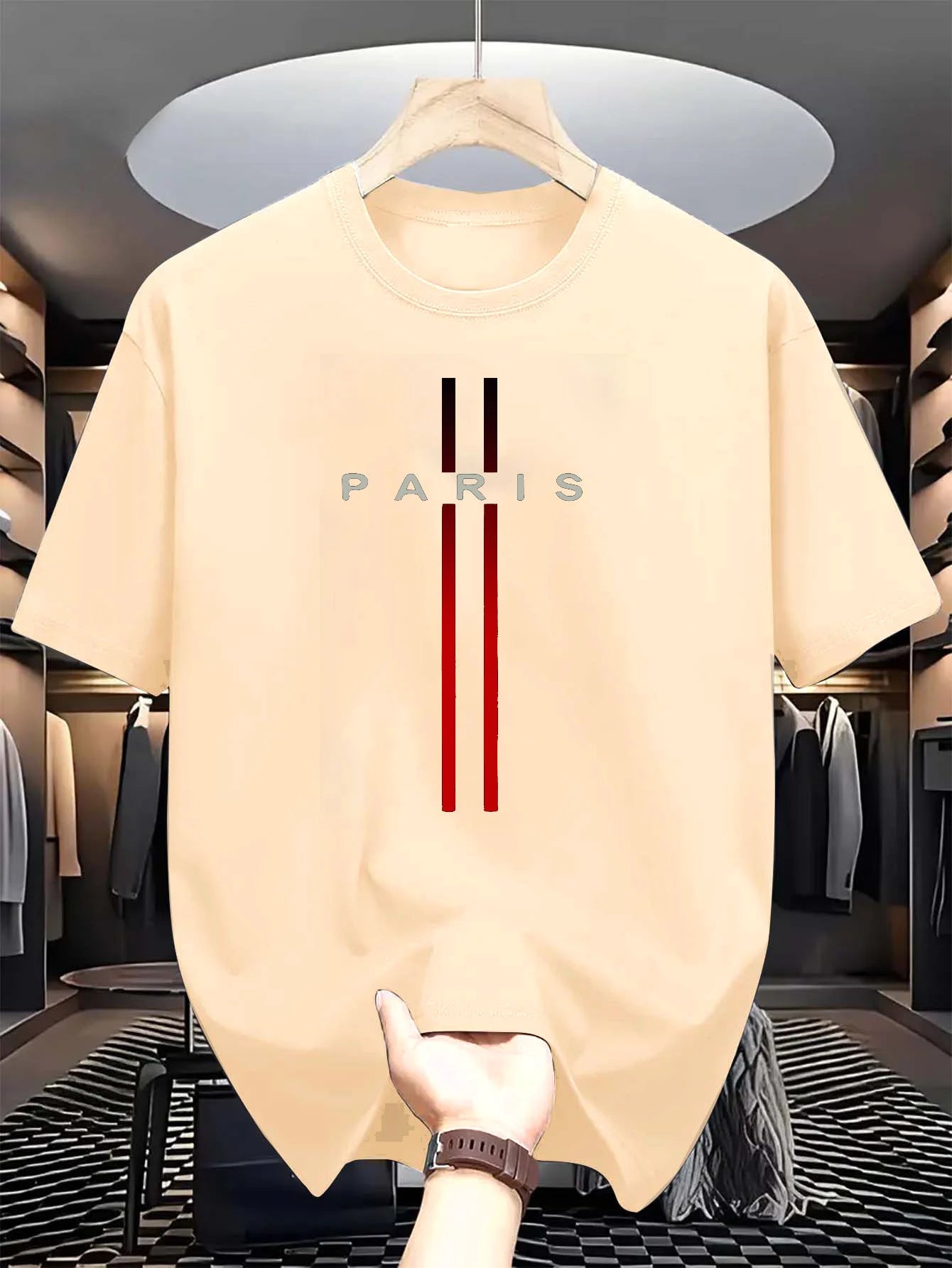 Camisa hombre cuadros manga corta casual verano ligera transpirable elegante informal