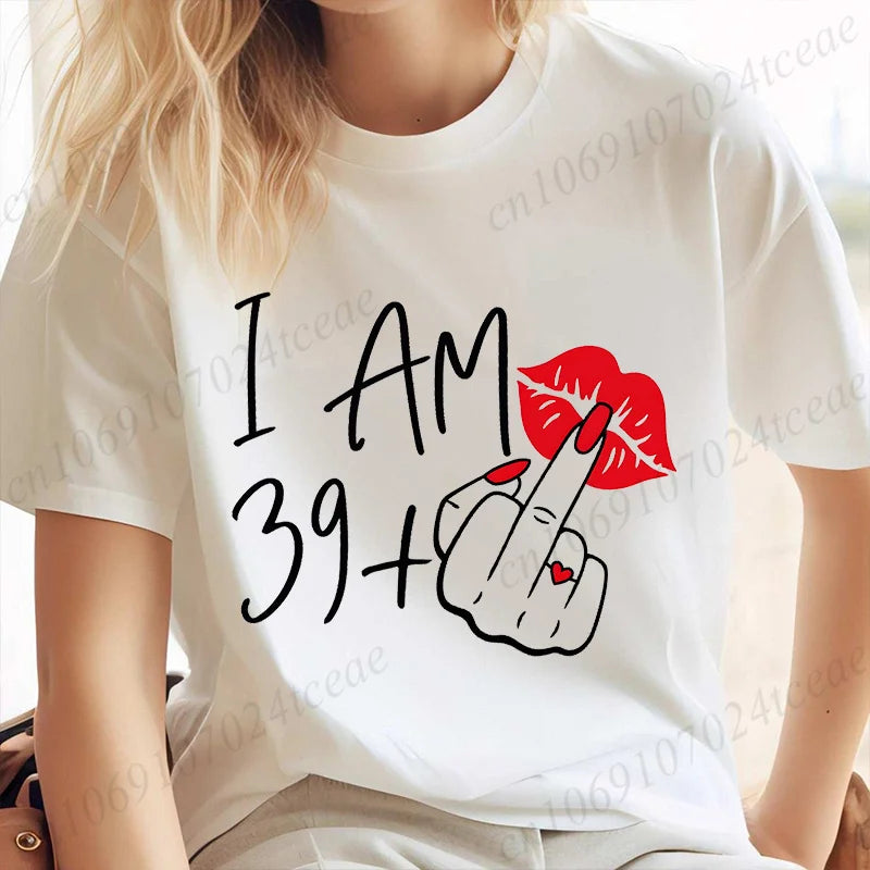 Camiseta juvenil de manga corta para niña – estilo urbano cómoda y versátil para uso diario