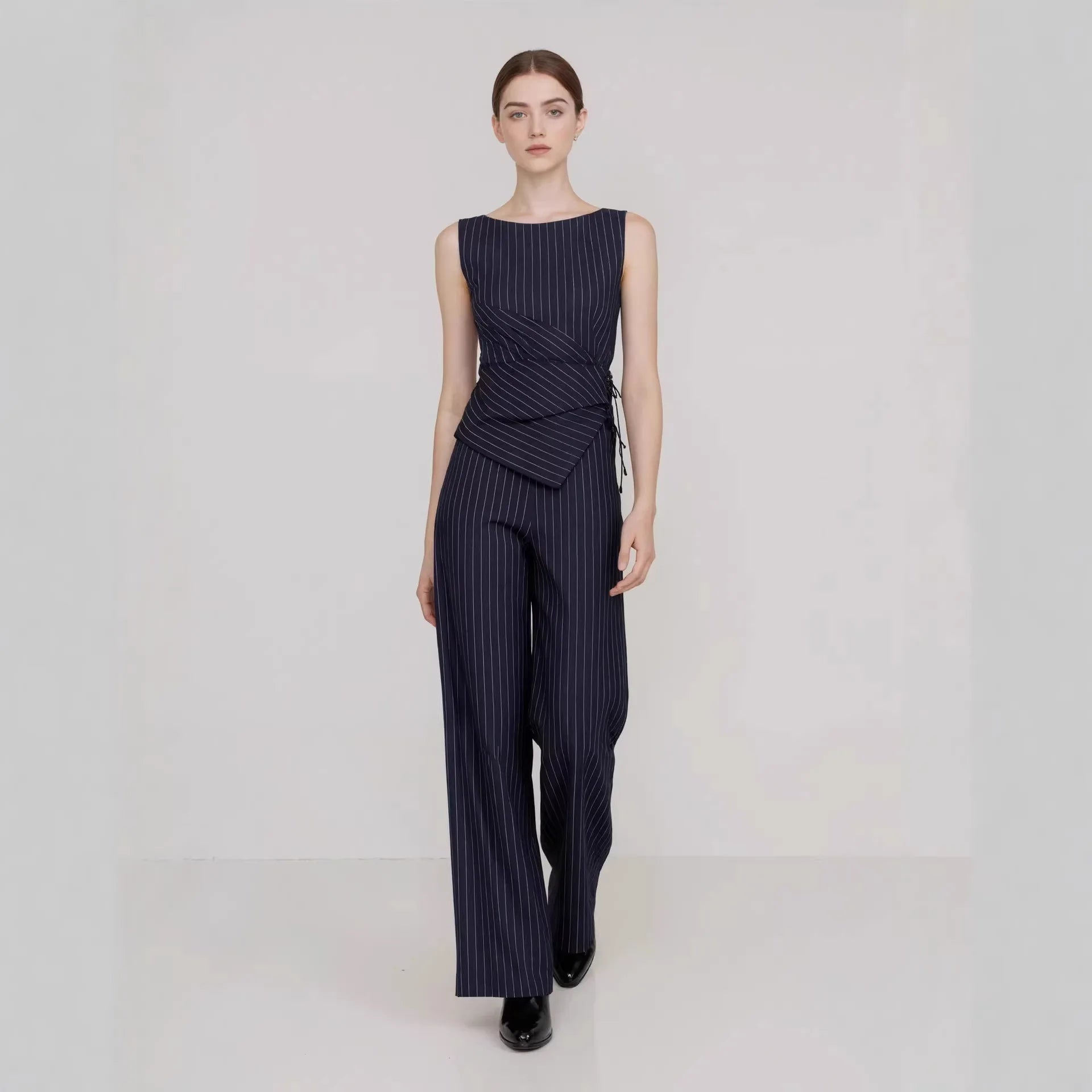 Conjunto 2 Piezas Rayas con Cremallera – Look Elegante, Moderno y Poderoso 🔥