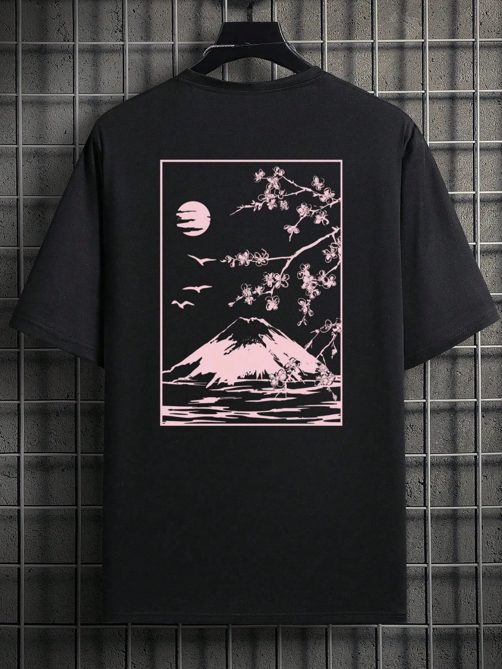 Camiseta de hombre manga corta transpirable elástica estampada verano estilo casual