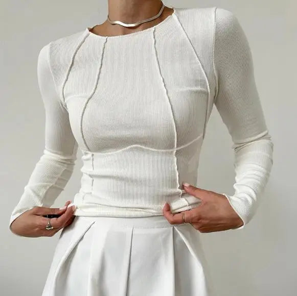 Top de manga larga con Detalles Aplicados – Estilo Sofisticado y Favorecedor ✨